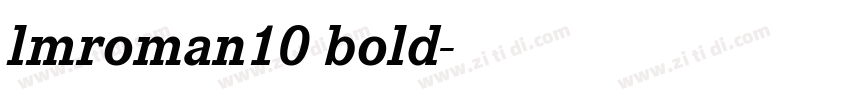 lmroman10 bold字体转换